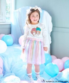 ANY KIDS 【any FAM× リトルツインスターズ 】キキ&ララ ミラクルスパンコール長袖Tシャツ