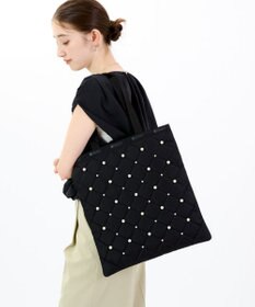 LeSportsac LG EMERALD TOTE W/ PEARLS/ミッドナイトパール