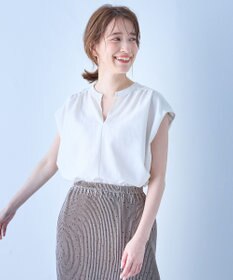 ANY ギャザーショートスリーブブラウス