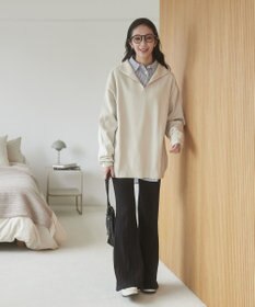 WEGO 【ユニセックス着用ITEM】ミラノリブハーフジッププルオーバー