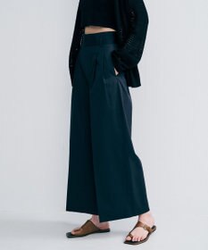 uncrave コットンクロスプレーン ワイドトラウザー