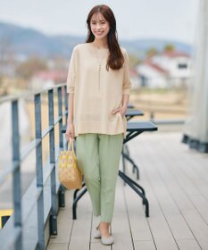 Tiaclasse 【洗える】サラサラUVシアーニットドルマントップス