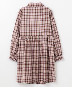 組曲 KIDS 【150-160㎝】リセチェックシャツ ワンピース