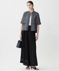 ICB L 【接触冷感・UVケア・速乾・洗える】カップ付きサテンキャミソール