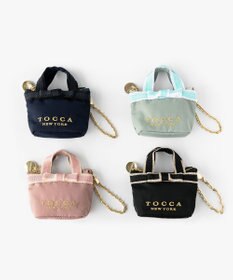 TOCCA 【新色に大人なベージュカラーが追加！】BICOLOR RIBBON MINI CHARM ミニチャームポーチ