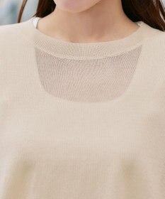 Tiaclasse 【洗える】サラサラUVシアーニットドルマントップス