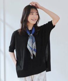 Tiaclasse 【洗える】サラサラUVシアーニットドルマントップス