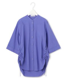 ICB 【洗える】コットンモダールローン バンドカラーシャツ