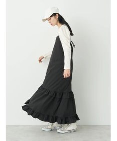 earth music&ecology パフスリーブクレープリブインナー