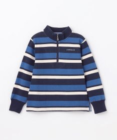 J.PRESS KIDS 【110-130cm】ハーフジップ ボーダー トレーナー