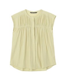 YECCA VECCA <<接触冷感>>フレンチスリーブギャザーブラウス