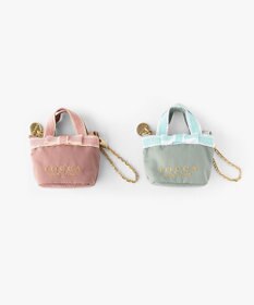 TOCCA 【新色に大人なベージュカラーが追加！】BICOLOR RIBBON MINI CHARM ミニチャームポーチ