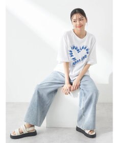 earth music&ecology ラメ刺繍ハートロゴＴ