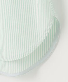 J.PRESS LADIES 【洗える】 コットンアセVis ストライプ バンドカラー ブラウス