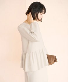 UNFILO BEAUTY FORM KNIT ペプラムセットアップ