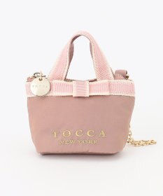 TOCCA 【新色に大人なベージュカラーが追加！】BICOLOR RIBBON MINI CHARM ミニチャームポーチ