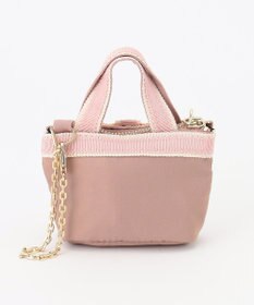 TOCCA 【新色に大人なベージュカラーが追加！】BICOLOR RIBBON MINI CHARM ミニチャームポーチ