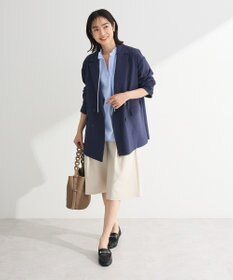 Green Parks イージーケアキュロットパンツ