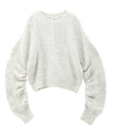 CRAFT STANDARD BOUTIQUE シャーリングスリーブニットプルオーバー