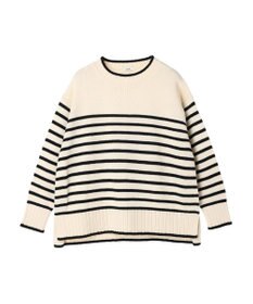 earth music&ecology ウォッシャブル脇スリットクルーネックプルオーバー