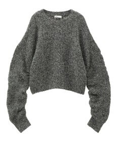 CRAFT STANDARD BOUTIQUE シャーリングスリーブニットプルオーバー