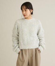 CRAFT STANDARD BOUTIQUE シャーリングスリーブニットプルオーバー