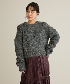 CRAFT STANDARD BOUTIQUE シャーリングスリーブニットプルオーバー