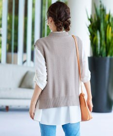 Tiaclasse 【洗える】フレアシャツチュニックブラウス