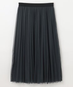 ANY 【ウエストゴム】プリーツチュールスカート