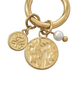 earth music&ecology 【ステンレス】コインフープピアス