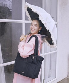Maison de FLEUR 撥水加工パファーキャリーオントートバッグ