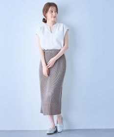 ANY ギャザーショートスリーブブラウス