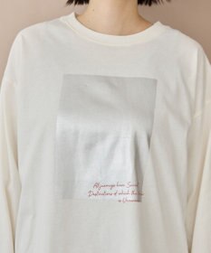 AMERICAN HOLIC ボックス箔プリントロングTシャツ