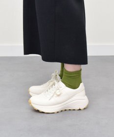 INTER-CHAUSSURES 【BUSSOLA】撥水厚底レースアップスニーカー