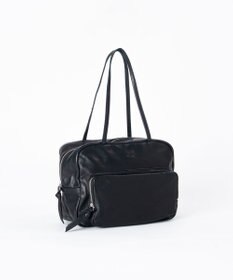 FOLNA RD ソフトレザーフロントポケットボストンバッグ