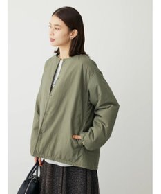 Green Parks ライト中わたノーカラーブルゾン