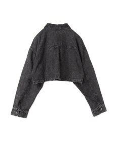 WEGO ヴィンテージウォッシュデニムショートシャツ