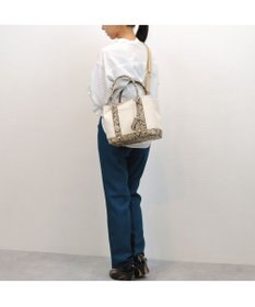 UNBILLION cachecache ショルダー付きパーテーションキャンバストート