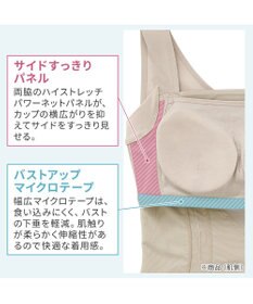 BRADELIS New York 【BRADELIS NewYork peace】楽なのに細みえバストアップシェイパー24 ブラデリスで1番の補正力  ノンワイヤーブラキャミ ボディスーツ ニッパー ブラトップ DB524102