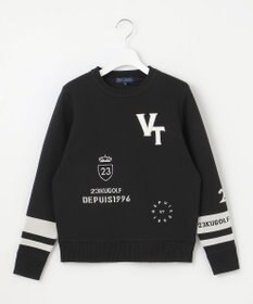 23区GOLF 【WOMEN】【ウォッシャブル】グラフィックダブルジャガードニット