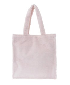 Maison de FLEUR ファーブランドロゴ刺繍スクエアトートバッグ