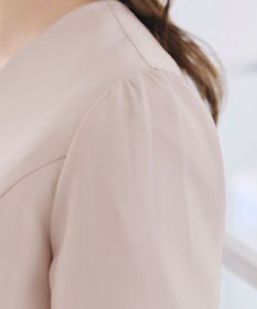 Tiaclasse 【洗える】ビジューボタン半袖ジャレロ