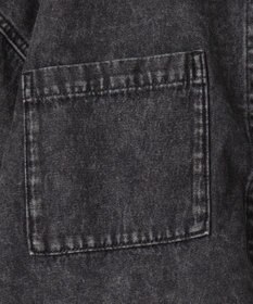 WEGO ヴィンテージウォッシュデニムショートシャツ