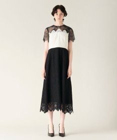 GRACE CONTINENTAL レース切替フレアドレス