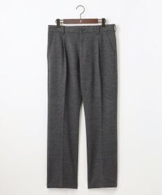 JOSEPH ABBOUD 【キングサイズ・軽量/ストレッチ/尾州産ジャージー素材】ウールミルドジャージータック パンツ