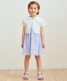 ANY KIDS コードレーン 裾刺繍 ワンピース