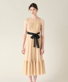 GRACE CONTINENTAL プリーツロングドレス