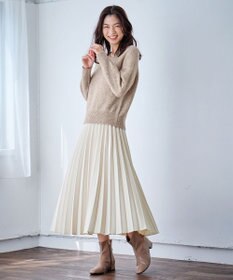 ANY シャイニースパンコールVネックニット