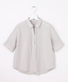 J.PRESS LADIES ドライコットン ストライプ ポロ カットソー