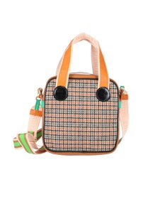 tsumori chisato CARRY ウールチェック ショルダーバッグ 2way ミニバッグ